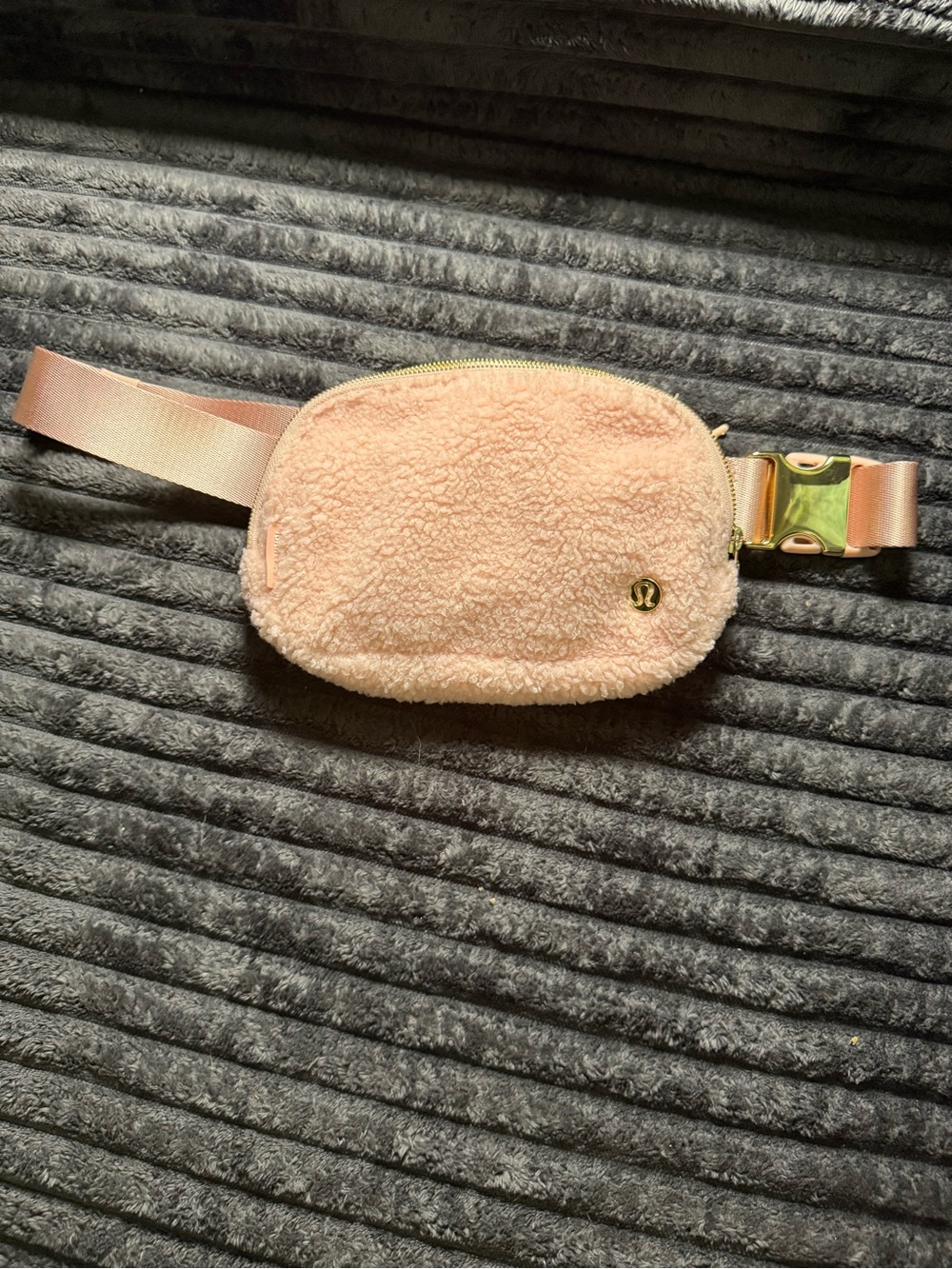 lululemon athletica Pink Sherpa Belt Bag
